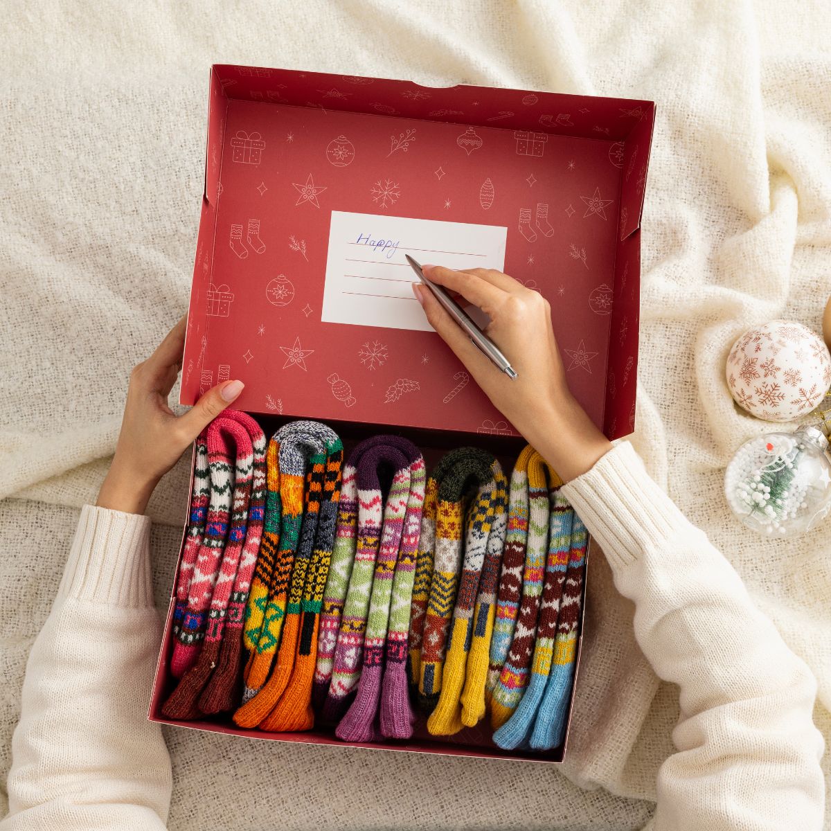 Christmas - Puste pudełko prezentowe